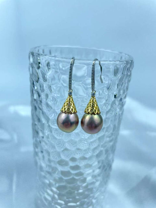 E01 Freshwater Pearl Earring S925 Earring