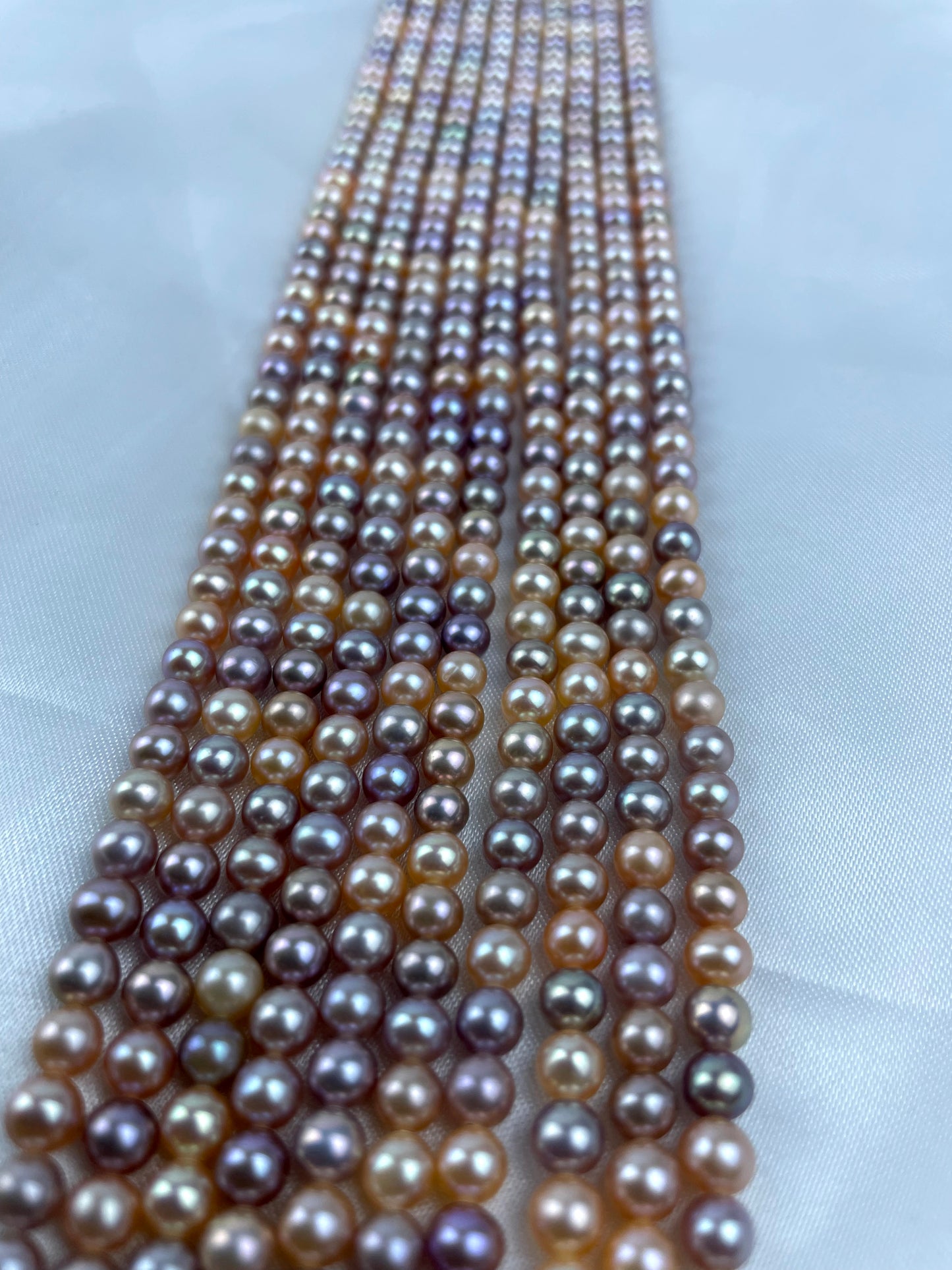 L 01 Fresh water seedless pearl string for diy