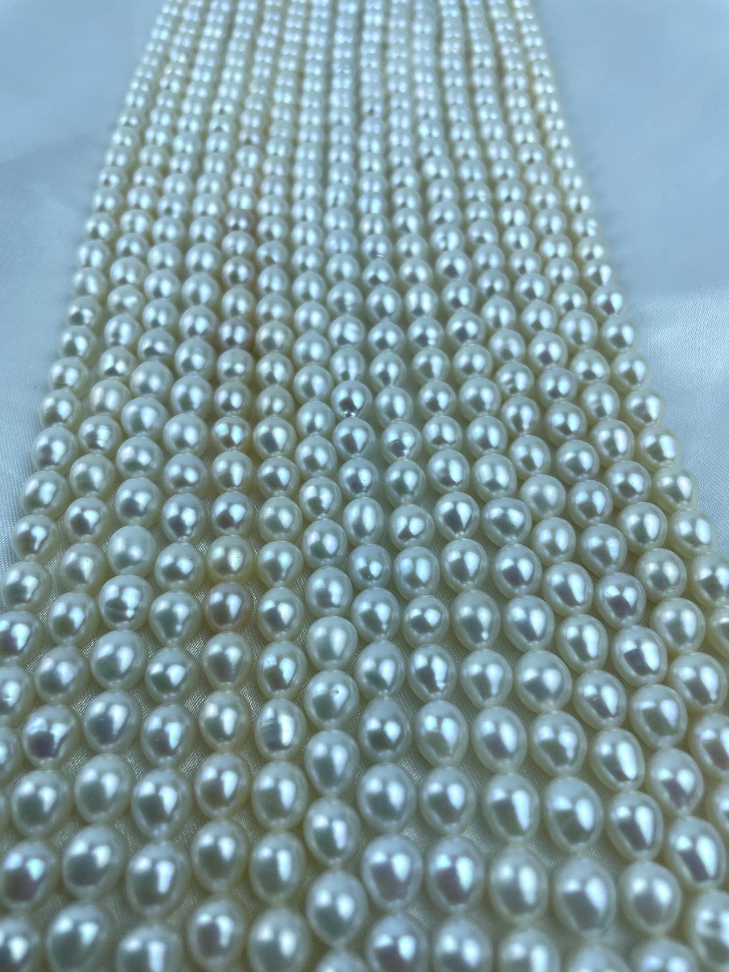L02 Fresh water seedless pearls string for DIY 13-14"