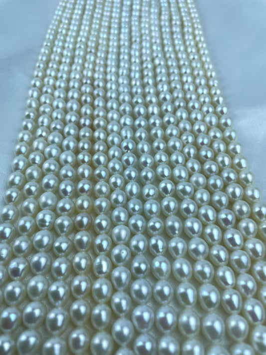 L02 Fresh water seedless pearls string for DIY 13-14"