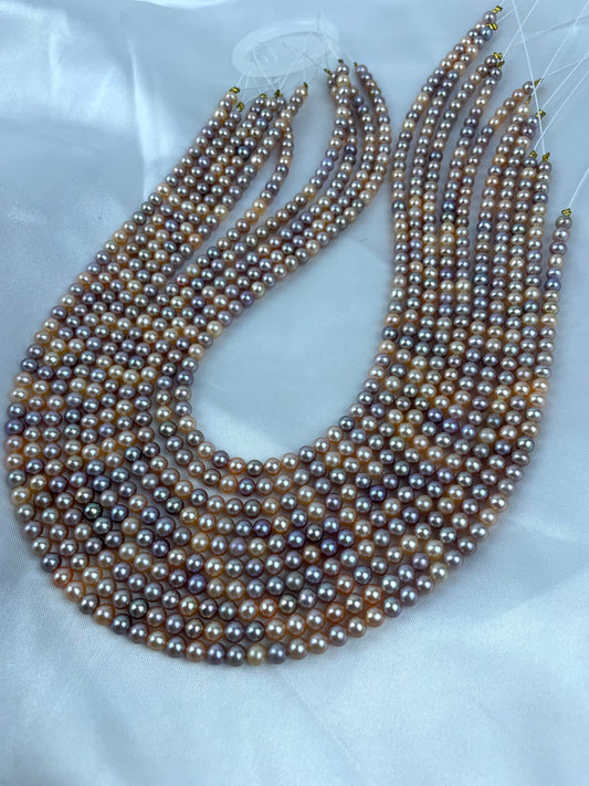 L 01 Fresh water seedless pearl string for diy